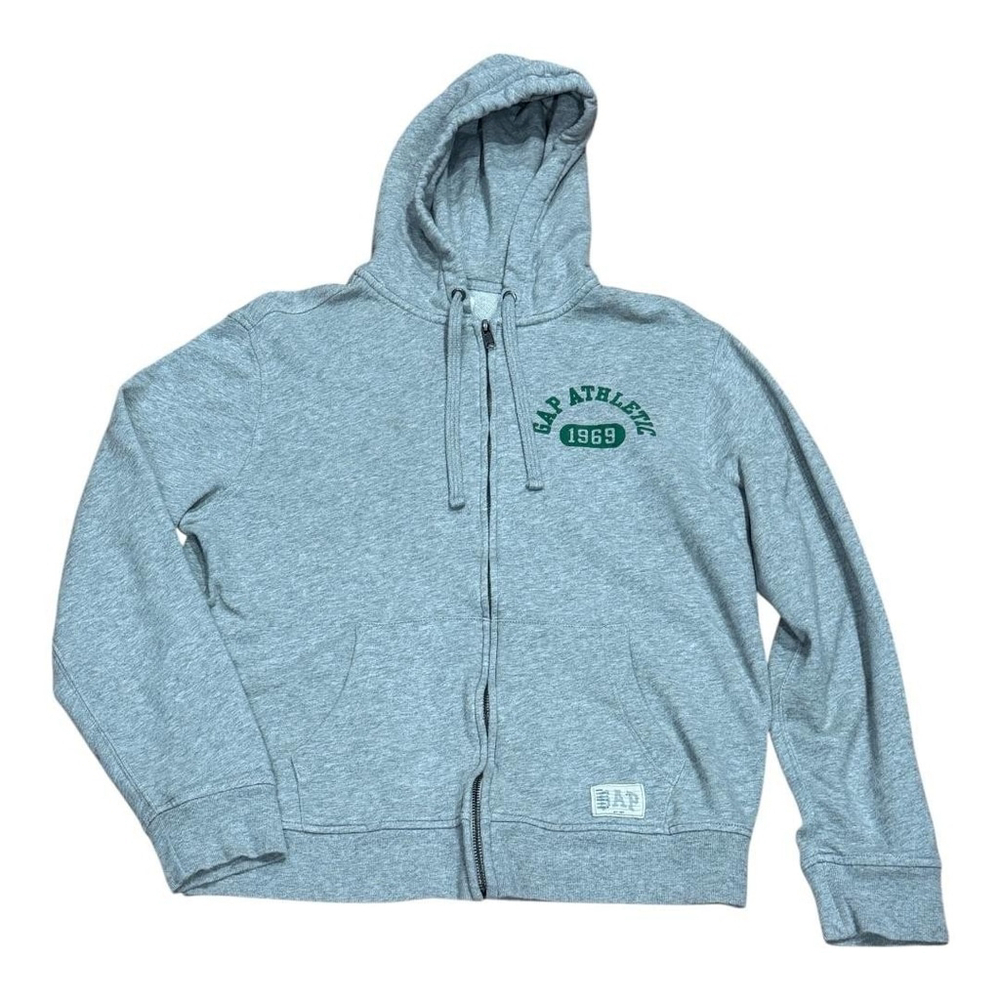 GAP Hoodie Mens Medium Gray Full Zip Athletic Dept 1969 San Francisco Jacket